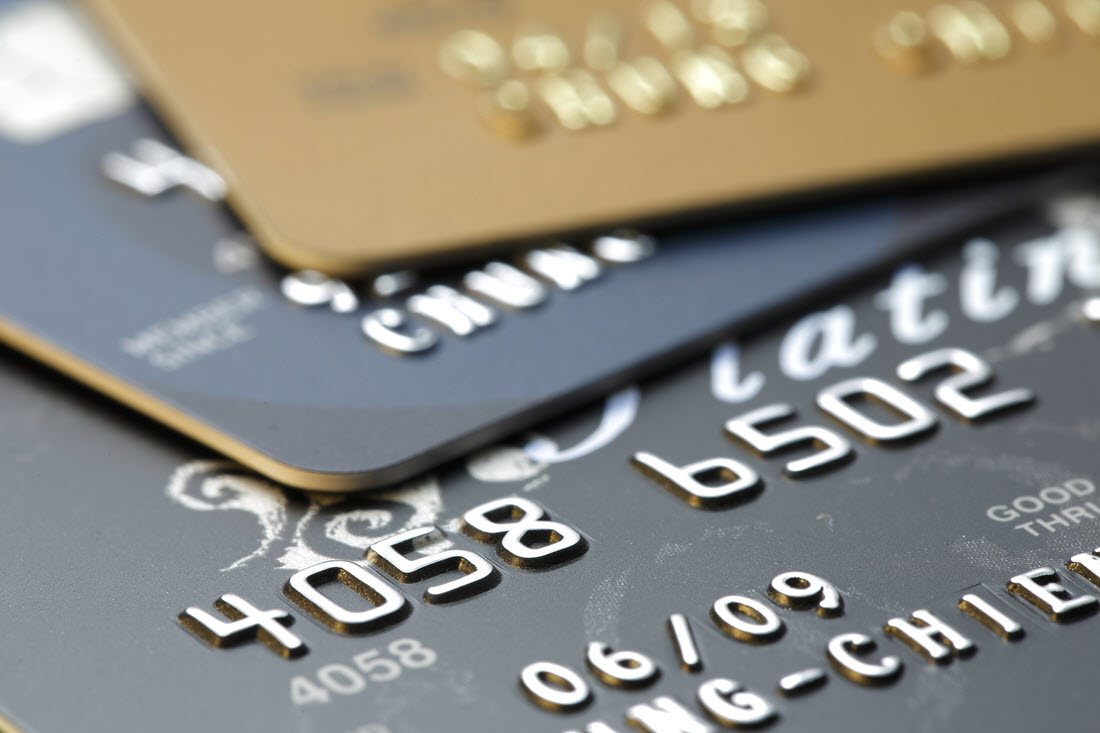 Close Up Picture of Credit Cards.